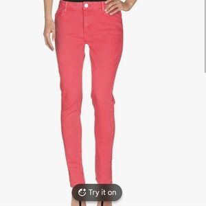 Sandro Straight-Leg Women Jeans - Coral Pink